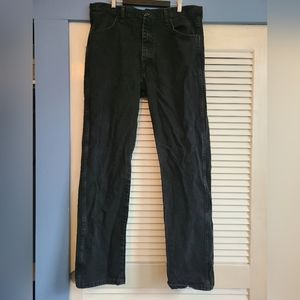 Men's Rustler black jeans 38x34